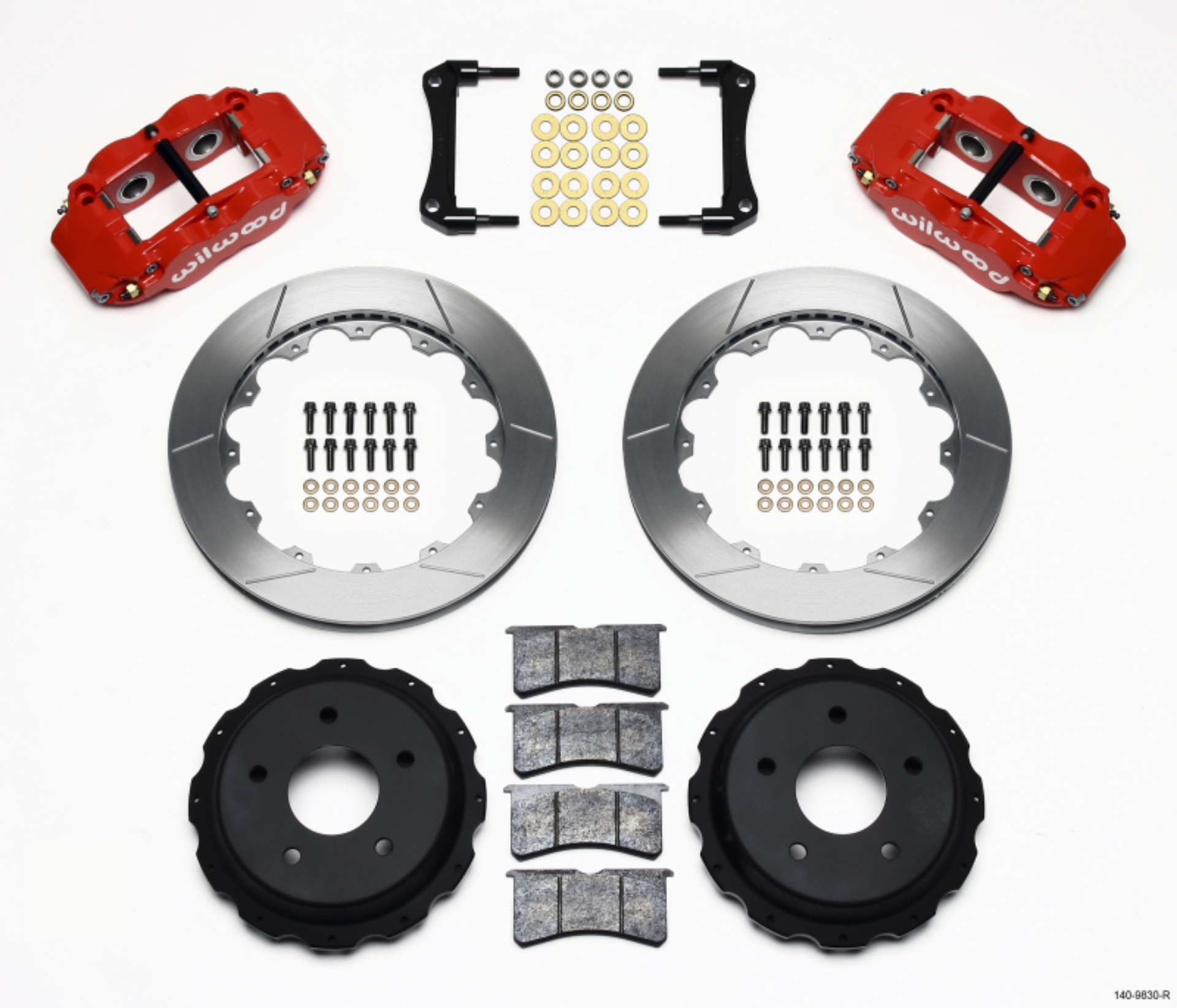 Picture of Wilwood Narrow Superlite 4R Rear Kit 12-88in Red 98-02 Camaro-Firebird