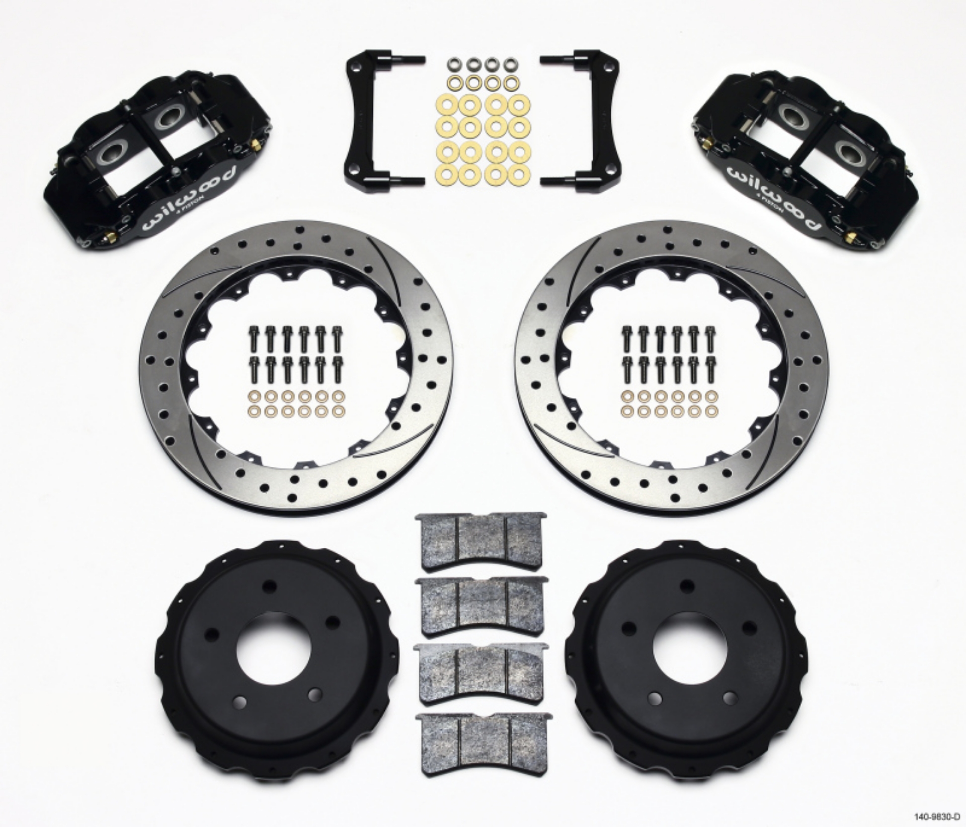 Picture of Wilwood Narrow Superlite 4R Rear Kit 12-88in Drilled 98-02 Camaro-Firebird