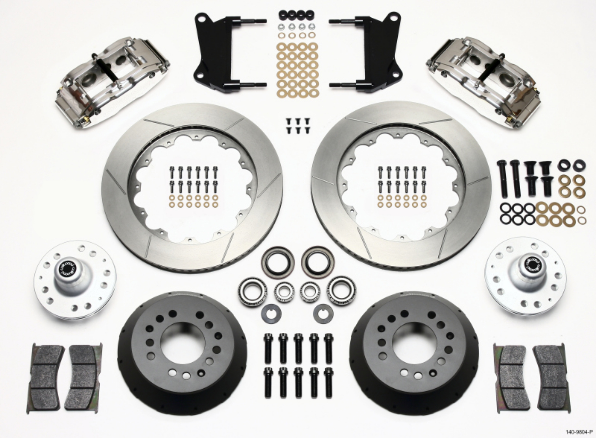 Picture of Wilwood Narrow Superlite 6R Front Hub Kit 14-00in Polished 67-69 Camaro 64-72 Nova Chevelle