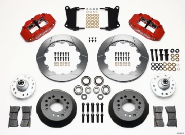 Picture of Wilwood Narrow Superlite 6R Front Hub Kit 12-88in Red 67-69 Camaro 64-72 Nova Chevelle
