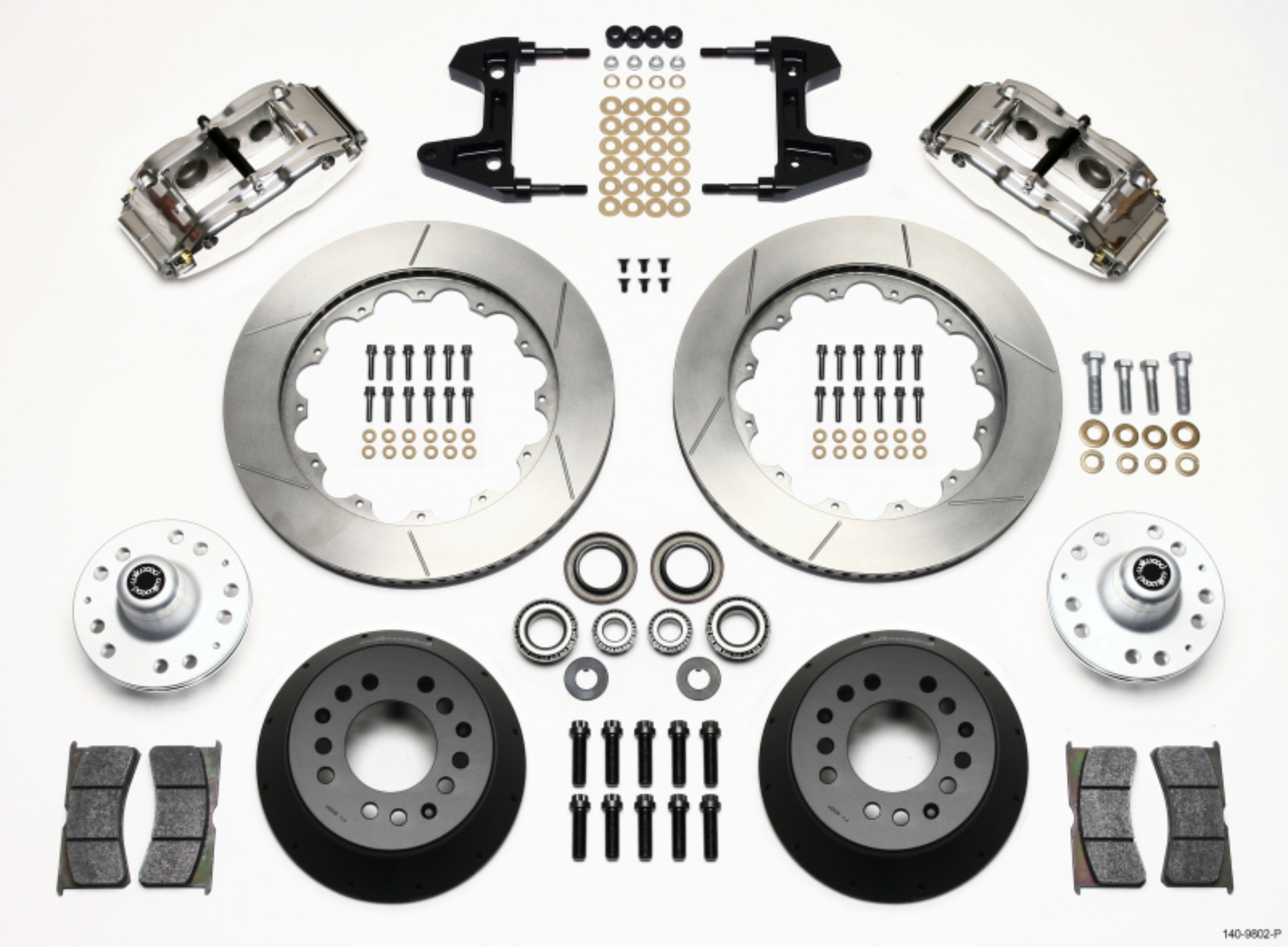 Picture of Wilwood Narrow Superlite 6R Front Hub Kit 14-00in Polished 74-80 Pinto-Mustang II Disc Spindle only