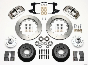Picture of Wilwood Narrow Superlite 6R Front Hub Kit 14-00in Polished 74-80 Pinto-Mustang II Disc Spindle only