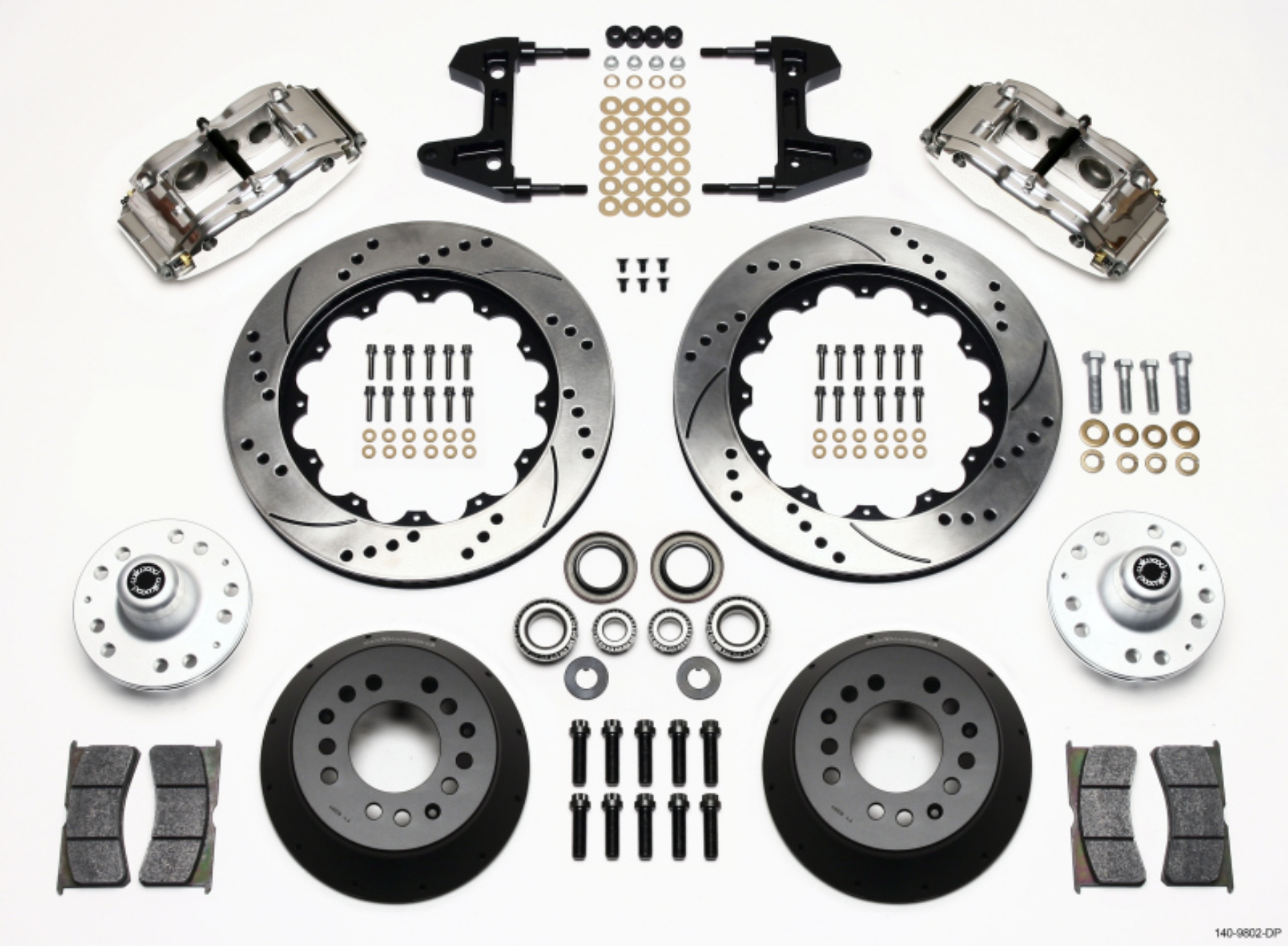 Picture of Wilwood Narrow Superlite 6R Front Hub Kit 14-00in Drill Pol 74-80 Pinto-Mustang II Disc Spindle only