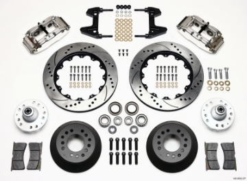 Picture of Wilwood Narrow Superlite 6R Front Hub Kit 14-00in Drill Pol 74-80 Pinto-Mustang II Disc Spindle only