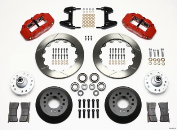 Picture of Wilwood Narrow Superlite 6R Front Hub Kit 12-88in Red 74-80 Pinto-Mustang II Disc Spindle only