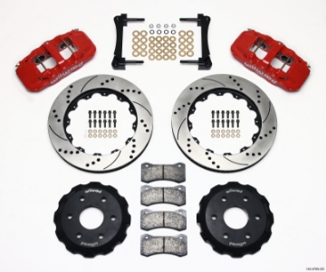Picture of Wilwood AERO6 Front Truck Kit 14-25in Drill Red 1999-2014 GM Truck-SUV 1500