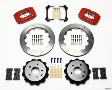 Picture of Wilwood Dynapro Radial Rear Kit 13-00in Red Nissan 350Z-Fiti G35