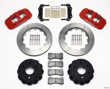 Picture of Wilwood AERO4 RearTruck Kit 14-25in Red 1999-2010 GM 1500-SUV 1 Piston OE Caliper