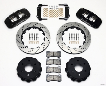 Picture of Wilwood AERO4 RearTruck Kit 14-25in Drilled 1999-2010 GM 1500-SUV 1 Piston OE Caliper