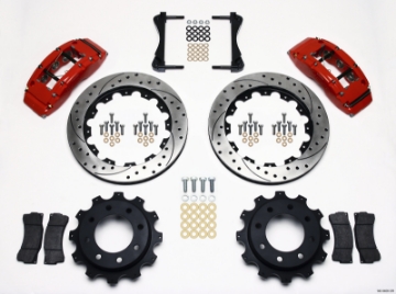 Picture of Wilwood TC6R Rear Kit 16-00in Drilled Red 1999-2010 GM Trk 2500 HD 4-84 Cntr