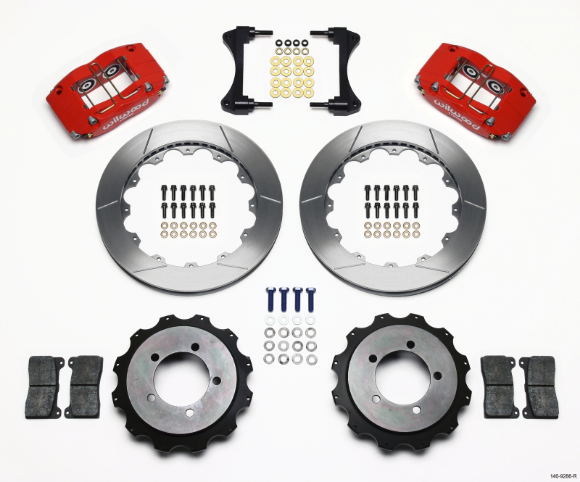 Picture of Wilwood Dynapro Radial Rear Kit 13-00in Red Mitsubishi EVO VIII