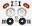 Picture of Wilwood Narrow Superlite 6R Front Hat Kit 13-06in Red Mitsubishi EVO VIII