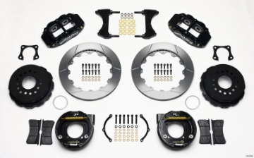 Picture of Wilwood Narrow Superlite 4R Rear P-Brk Kit 12-88in 58-64 Olds-Pontiac Ends 2-81in Offset