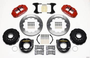 Picture of Wilwood Narrow Superlite 4R Rear P-Brk Kit 12-88in Red Ford 8-8 w-2-5in Offset-5 Lug