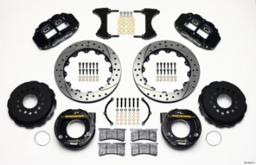 Picture of Wilwood Narrow Superlite 4R Rear P-Brk Kit 12-88in Drilled Ford 8-8 w-2-5in Offset-5 Lug