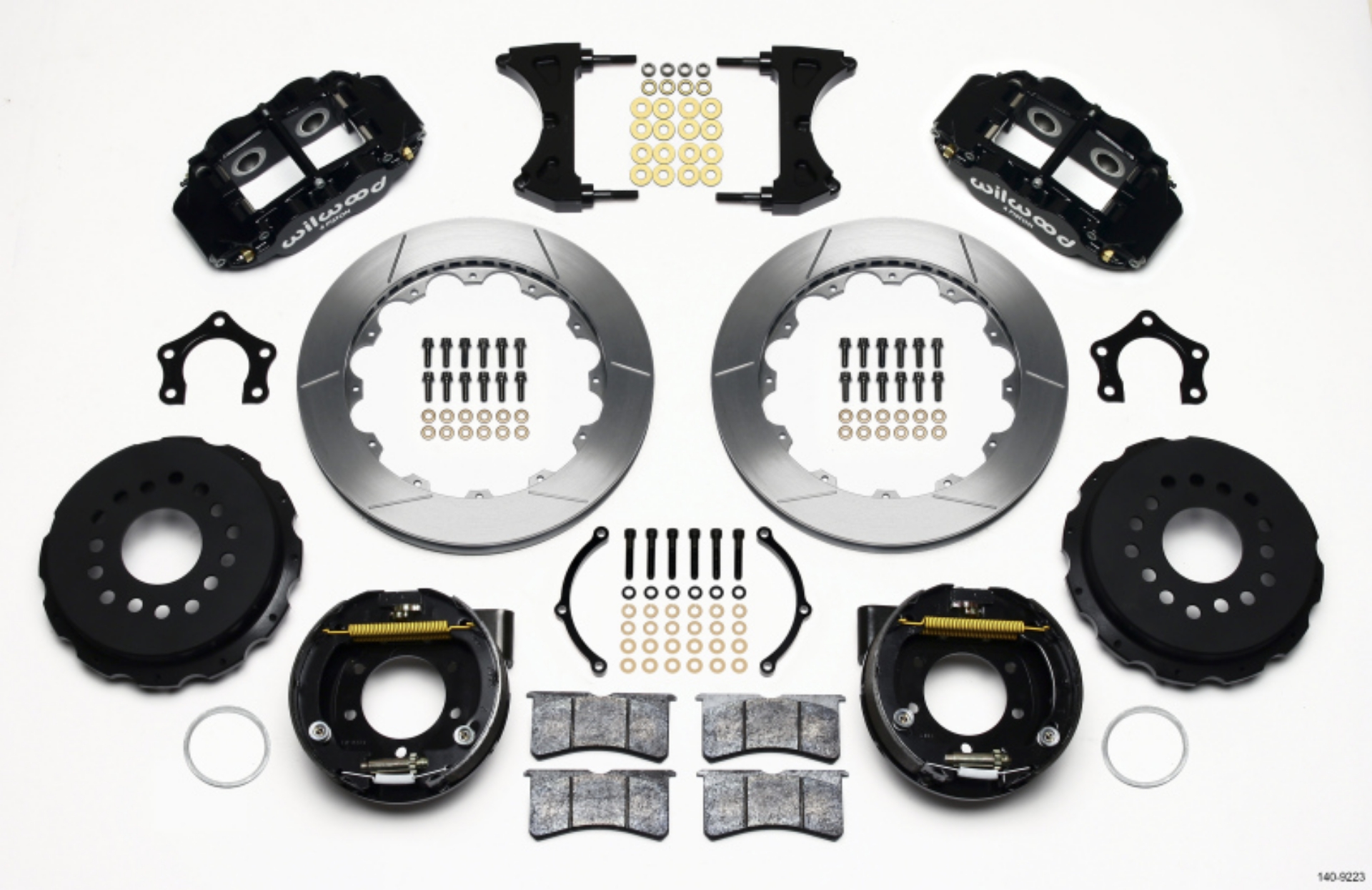Picture of Wilwood Narrow Superlite 4R Rear P-Brk Kit 12-88in Ford 8-8 w-2-5in Offset-5 Lug