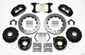 Picture of Wilwood Narrow Superlite 4R Rear P-Brk Kit 12-88in Drilled Mopar-Dana 2-36in Off w-Snap Ring Bearing