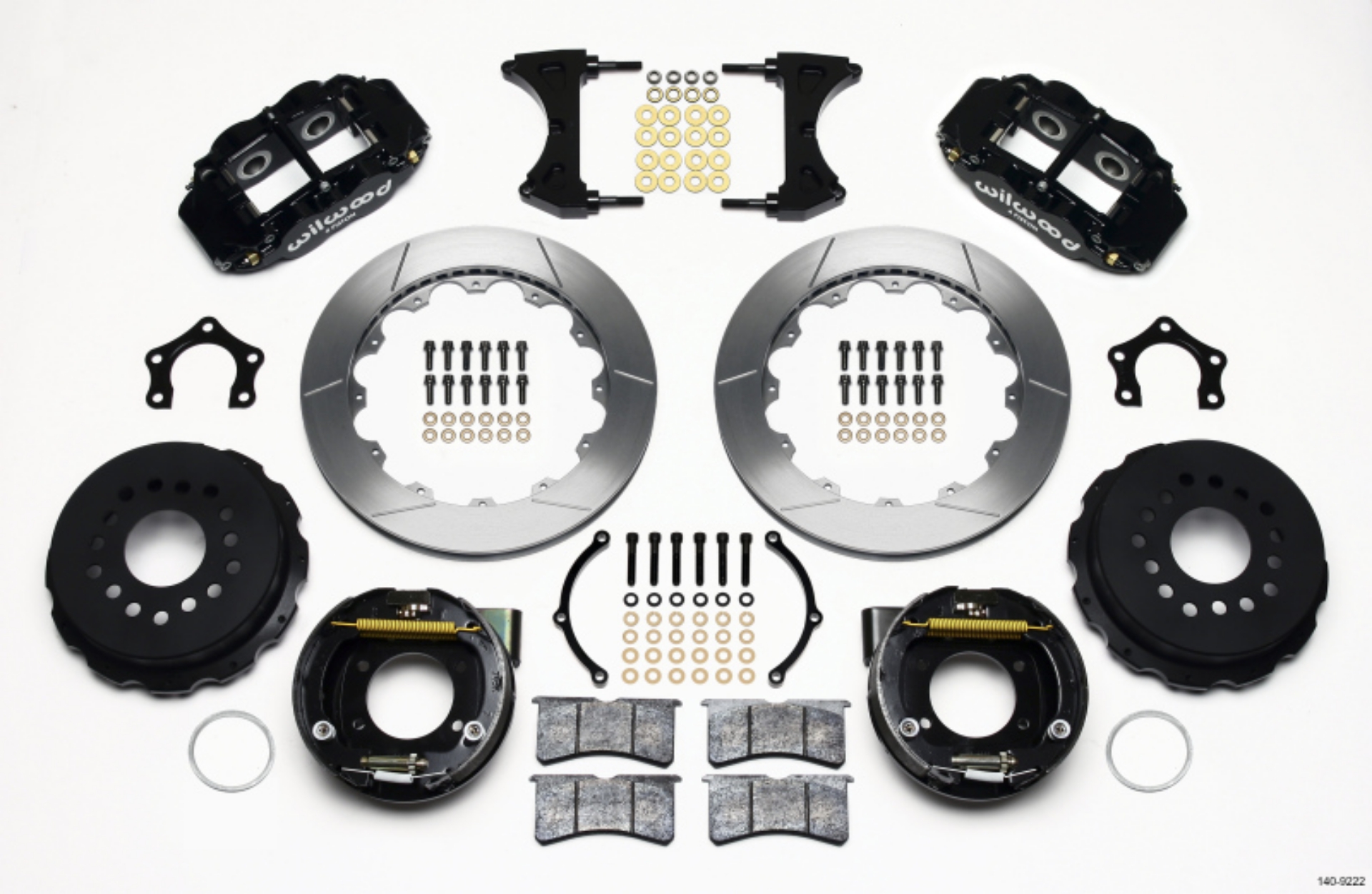 Picture of Wilwood Narrow Superlite 4R Rear P-Brk Kit 12-88in Mopar-Dana 2-36in Off w-Snap Ring Bearing