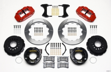 Picture of Wilwood Narrow Superlite 4R Rear P-Brk Kit 12-88in Red 2005-2014 Mustang