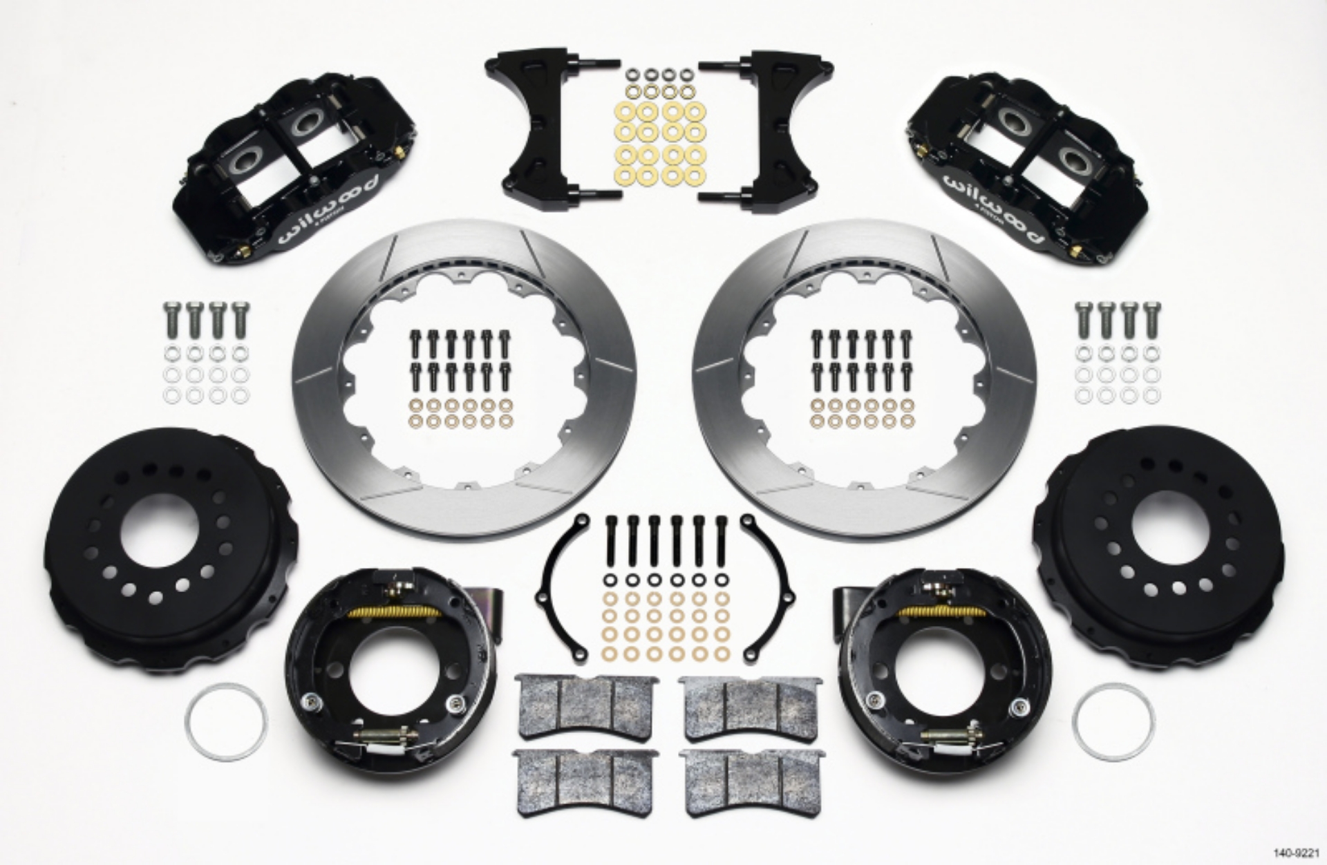 Picture of Wilwood Narrow Superlite 4R Rear P-Brk Kit 12-88in 2005-2014 Mustang