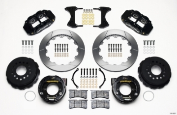 Picture of Wilwood Narrow Superlite 4R Rear P-Brk Kit 12-88in 2005-2014 Mustang