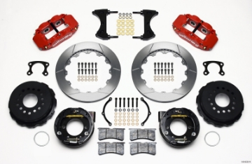 Picture of Wilwood Narrow Superlite 4R Rear P-Brk Kit 12-88in Red Small Ford 2-50in Offset