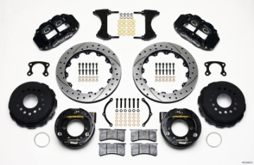 Picture of Wilwood Narrow Superlite 4R Rear P-Brk Kit 12-88in Drilled Small Ford 2-50in Offset