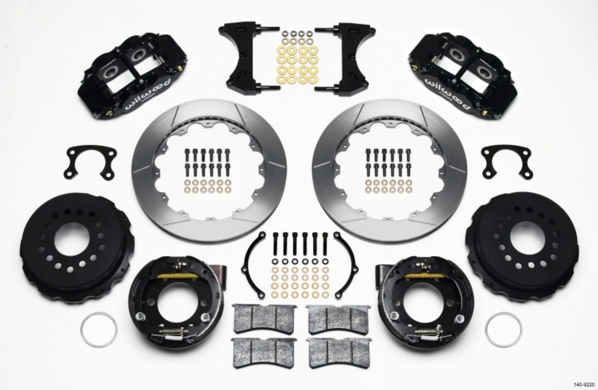 Picture of Wilwood Narrow Superlite 4R Rear P-Brk Kit 12-88in Small Ford 2-50in Offset