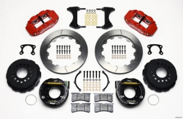 Picture of Wilwood Narrow Superlite 4R Rear P-Brk Kit 12-88in Red Big Ford New Style 2-50in Offset