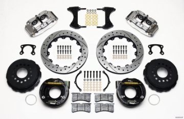 Picture of Wilwood Narrow Superlite 4R Rear P-Brk Kit 12-88in Drill Polish Big Ford New Style 2-50in Offset
