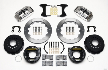 Picture of Wilwood Narrow Superlite 4R Rear P-Brk Kit 12-88in Polished Big Ford New Style 2-36in Offset