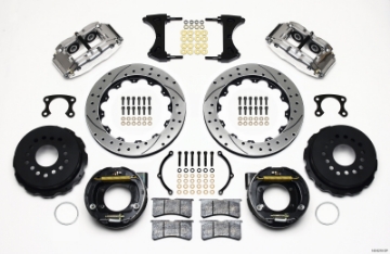 Picture of Wilwood Narrow Superlite 4R Rear P-Brk Kit 12-88in Drill Polish Big Ford New Style 2-36in Offset