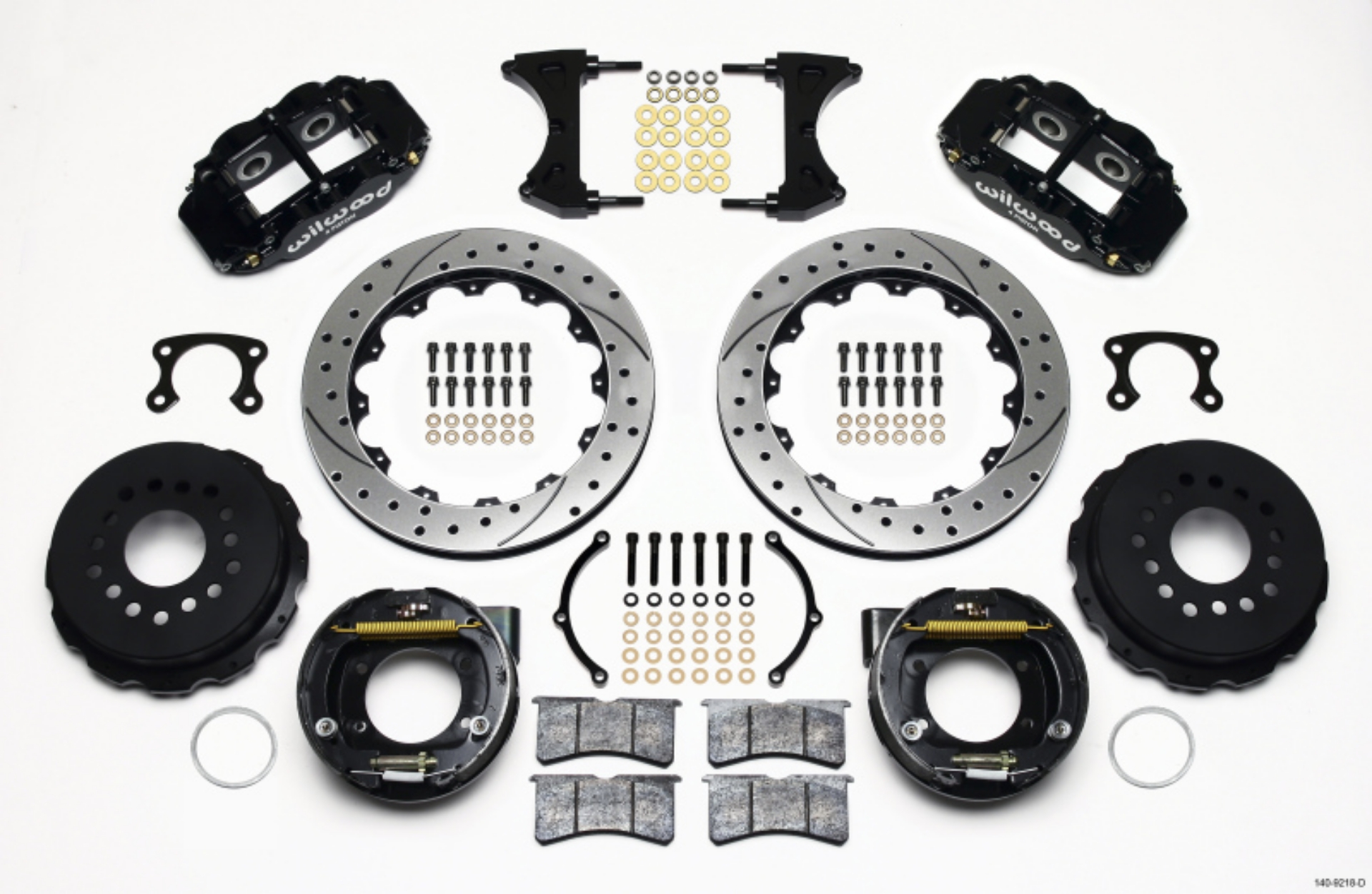 Picture of Wilwood Narrow Superlite 4R Rear P-Brk Kit 12-88in Drilled Big Ford New Style 2-36in Offset