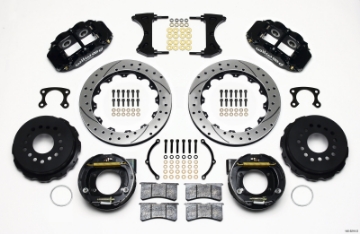 Picture of Wilwood Narrow Superlite 4R Rear P-Brk Kit 12-88in Drilled Big Ford New Style 2-36in Offset