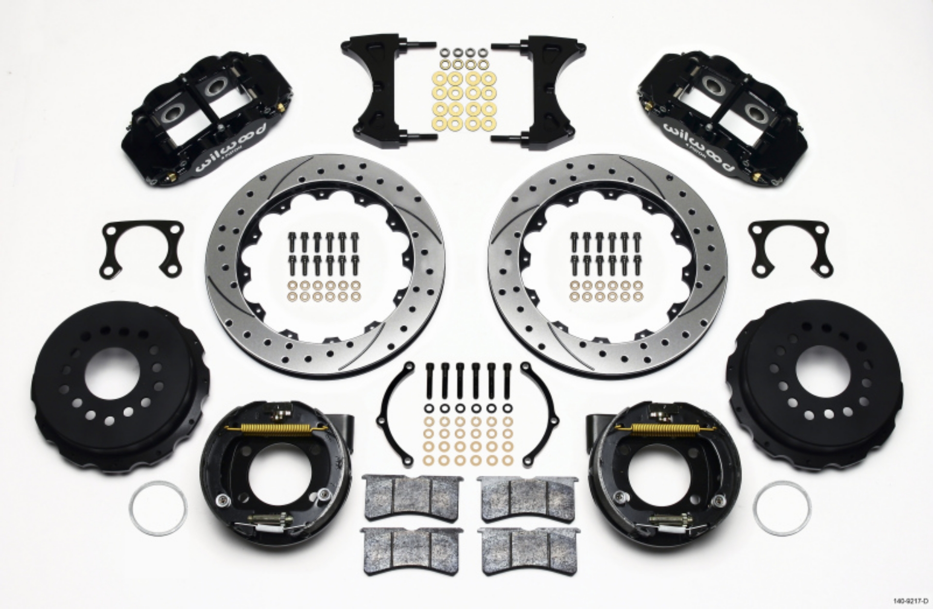 Picture of Wilwood Narrow Superlite 4R Rear P-Brk Kit 12-88in Drilled Big Ford Old Style 2-36in Offset