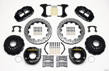Picture of Wilwood Narrow Superlite 4R Rear P-Brk Kit 12-88in Drilled Small Ford 2-66in Offset