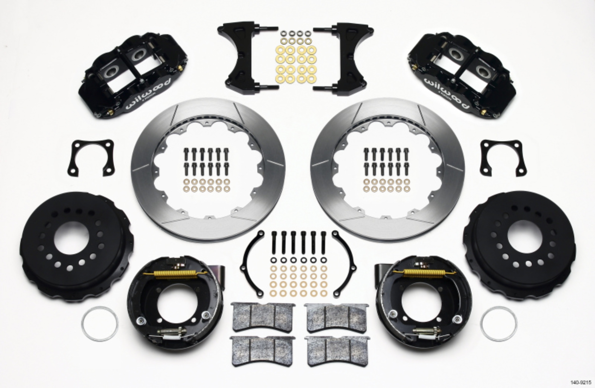 Picture of Wilwood Narrow Superlite 4R Rear P-Brk Kit 12-88in Chevy 12 Bolt-Spec 3-15in Bearing