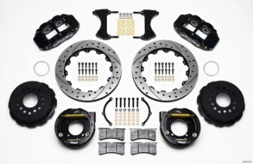 Picture of Wilwood Narrow Superlite 4R Rear P-Brk Kit 12-88in Drilled Chevy 12 Bolt w- C-Clips