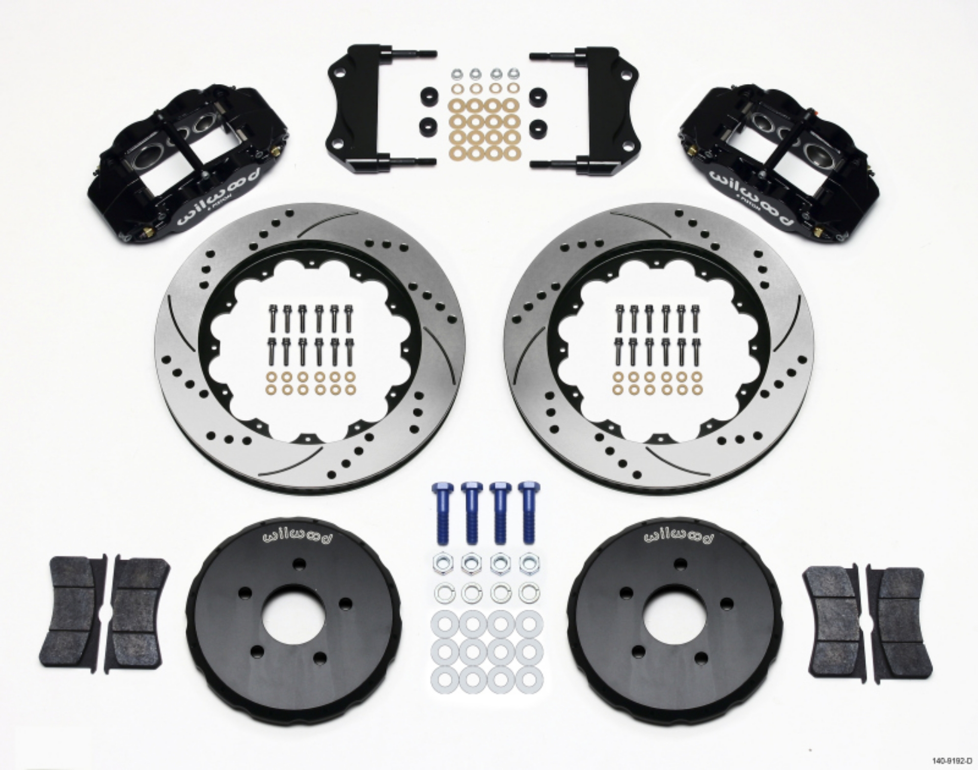 Picture of Wilwood Narrow Superlite 6R Front Hat Kit 14-00in Drilled Nissan 350Z-Fiti G35