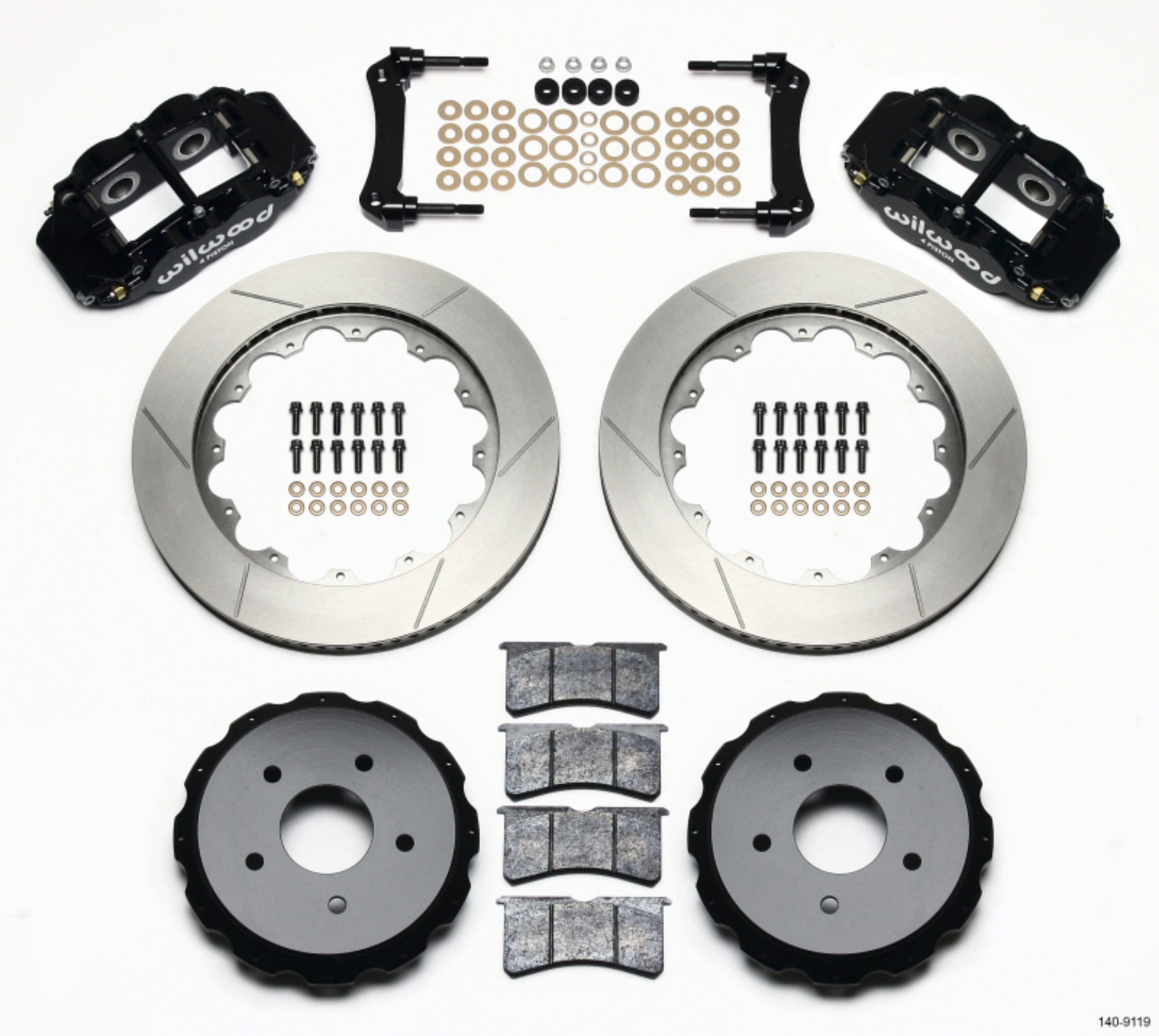 Picture of Wilwood Narrow Superlite 4R Rear Kit 14-00in 97-04 Corvette C5-Z06 05-13 C6