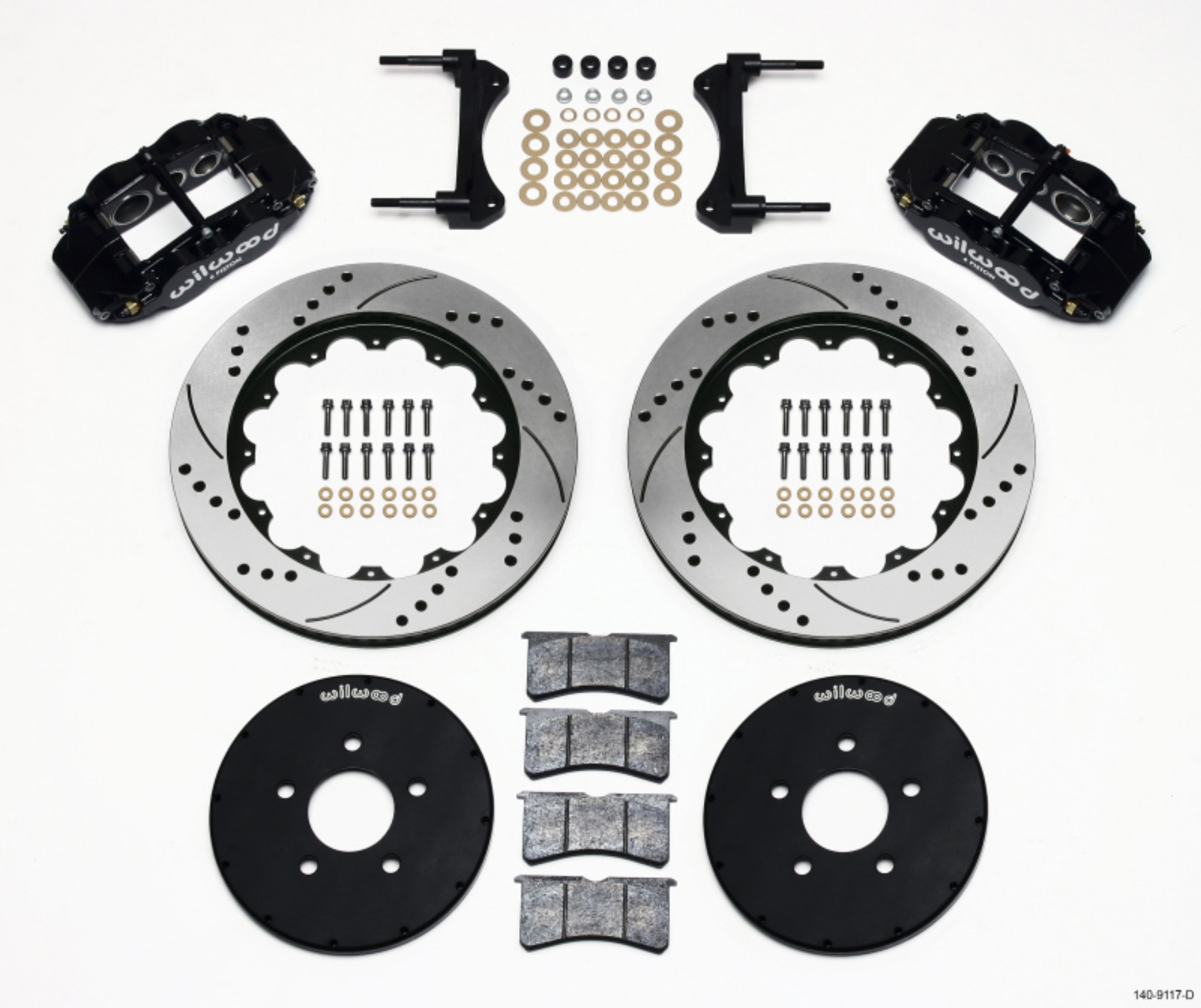 Picture of Wilwood Narrow Superlite 6R Front Hat Kit 14-00in Drilled 1994-2004 Mustang