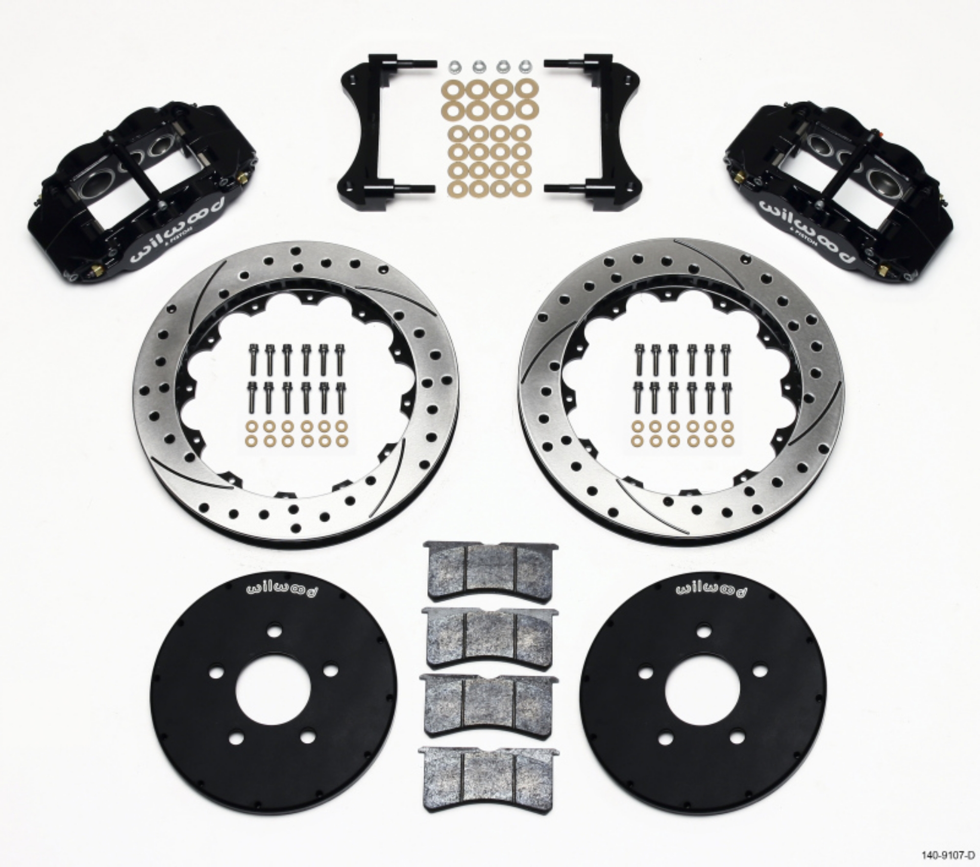 Picture of Wilwood Narrow Superlite 6R Front Hat Kit 12-88in Drilled 1994-2004 Mustang