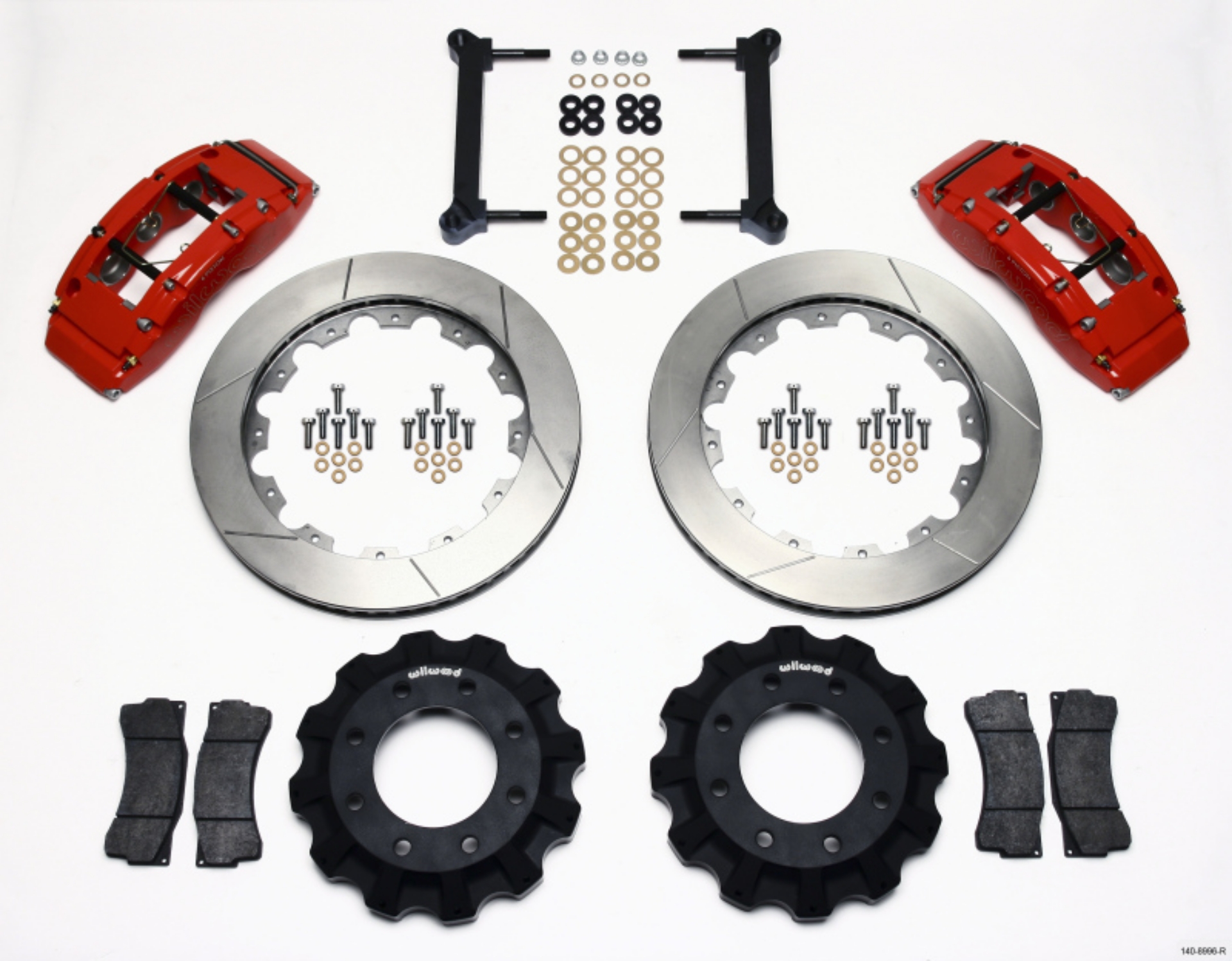 Picture of Wilwood TC6R Front Kit 16-00in Red 1999-2010 GM H2 Truck-SUV 2500