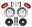 Picture of Wilwood Narrow Superlite 6R Front Hat Kit 14-00in Drill Red 2005-up Corvette C6