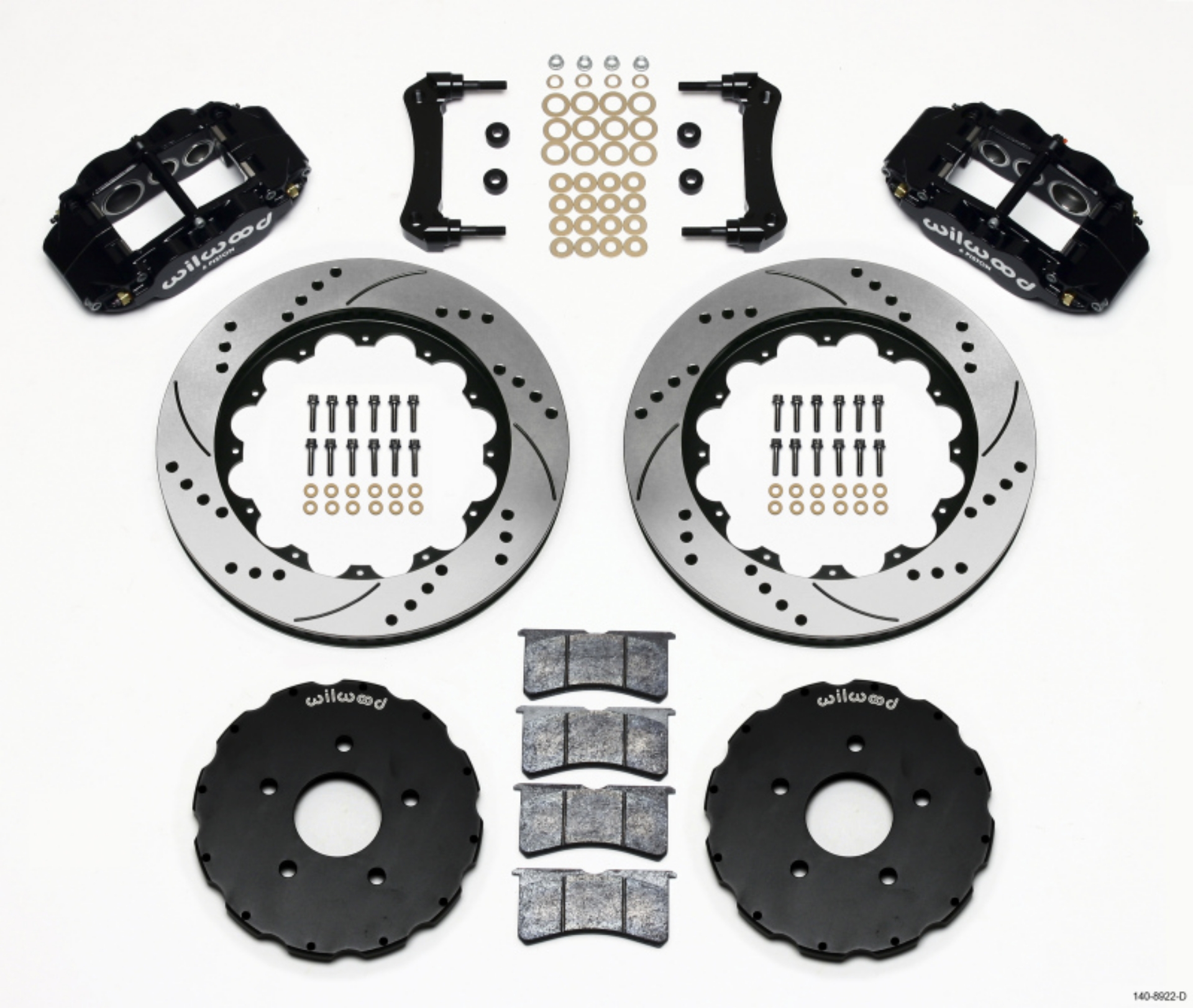 Picture of Wilwood Narrow Superlite 6R Front Hat Kit 14-00in Drilled 2005-up Corvette C6