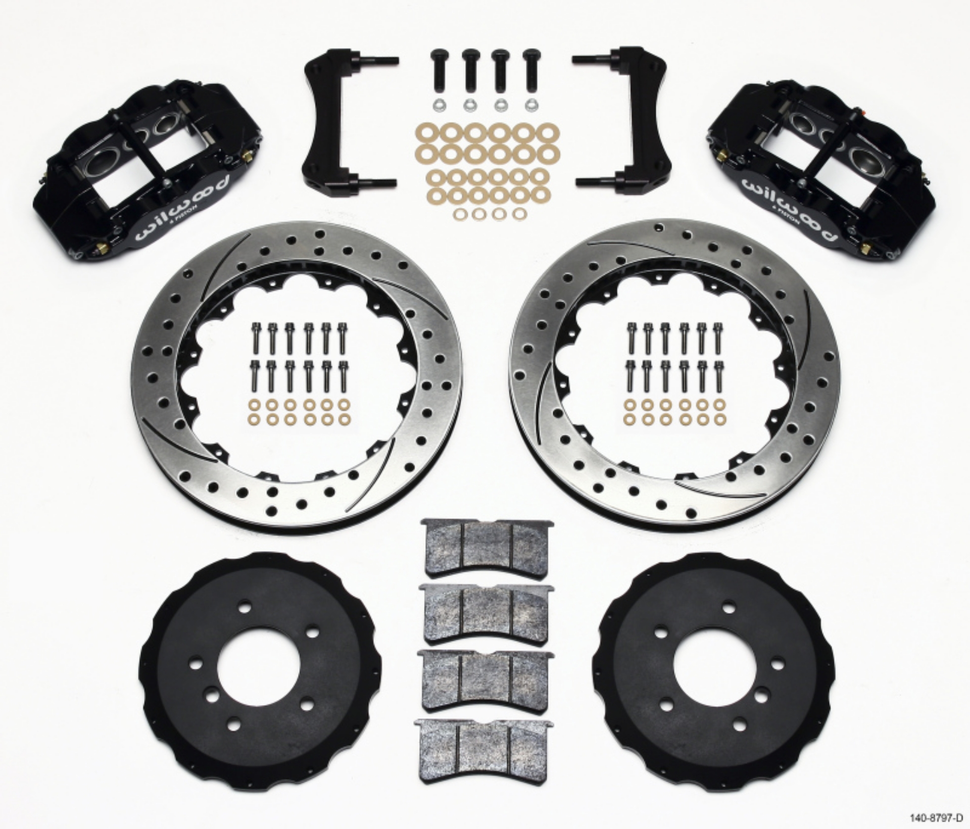 Picture of Wilwood Narrow Superlite 6R Front Hat Kit 13-06in Drilled E36 BMW M3