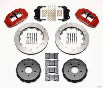 Picture of Wilwood Narrow Superlite 6R Front Hat Kit 13-06in Red 2004-2006 Pontiac GTO