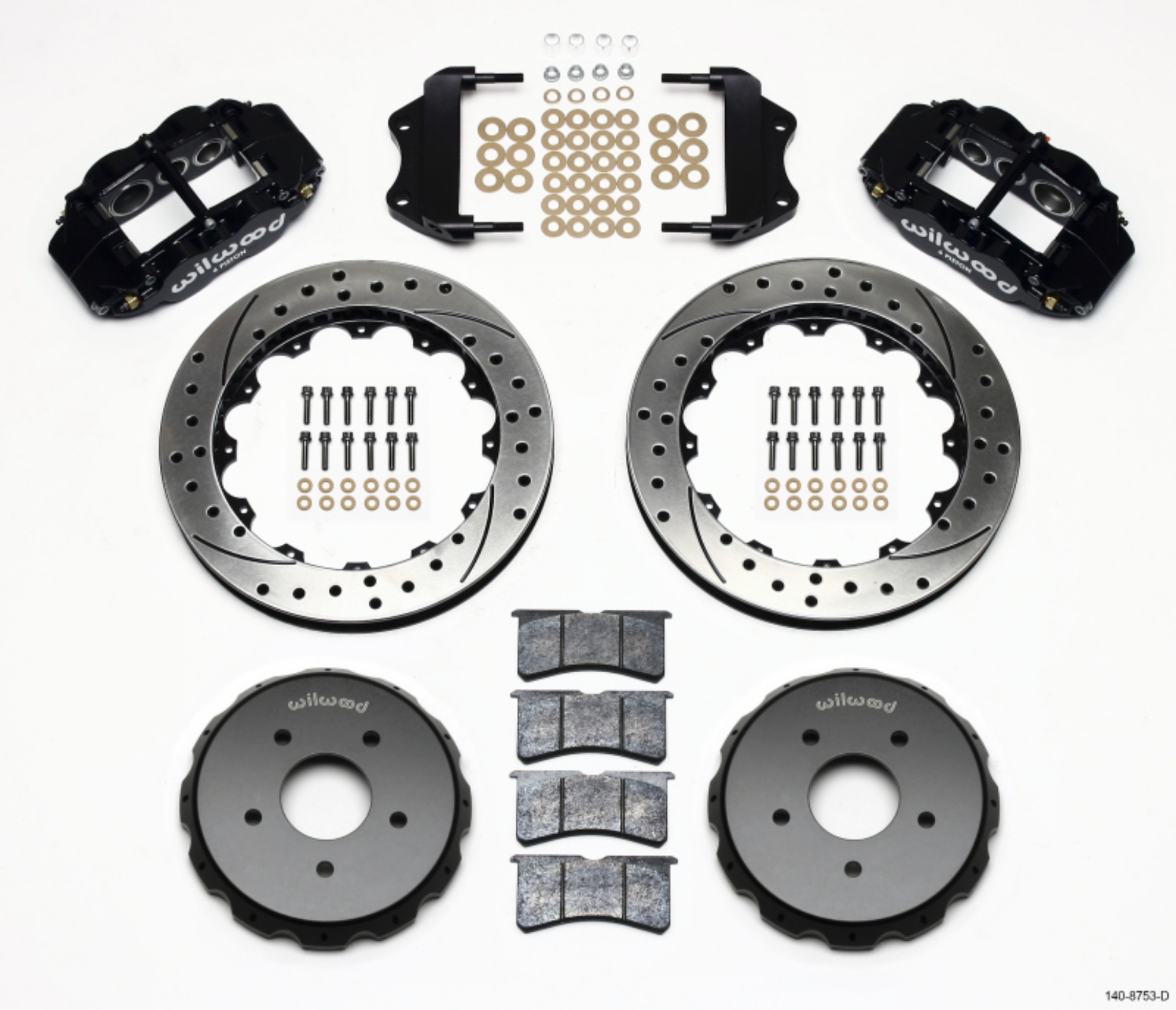 Picture of Wilwood Narrow Superlite 6R Front Hat Kit 13-06in Drilled 2004-2006 Pontiac GTO