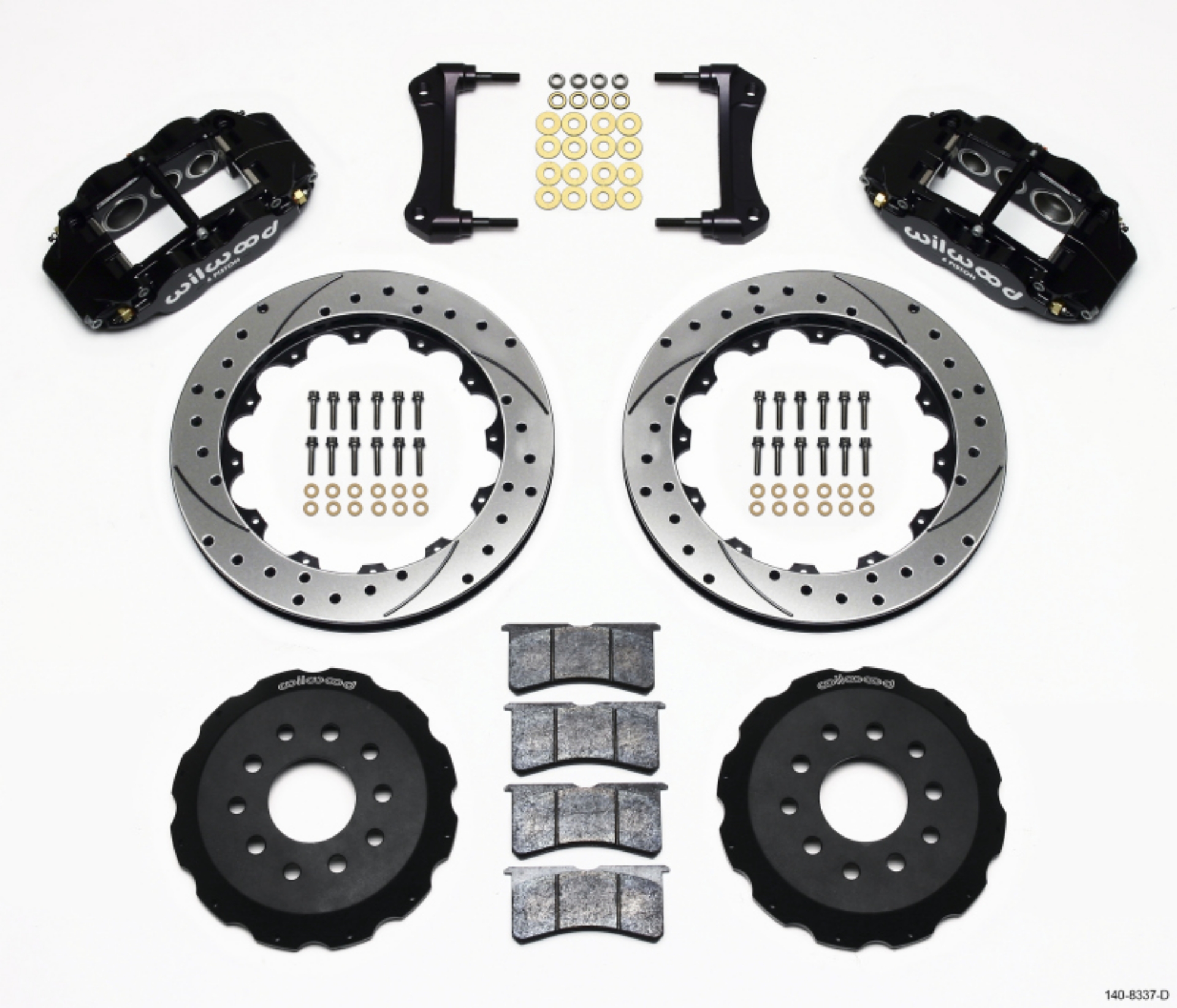 Picture of Wilwood Narrow Superlite 6R Front Hat Kit 12-88in Drilled 88-93 Corvette C4