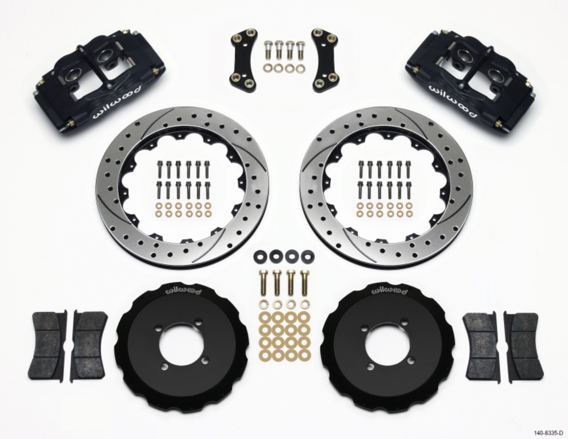 Picture of Wilwood FSLI4 Front Hat Kit 13-00in Drilled 2003-05 Scion xA xB